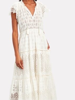 Ulla Johnson Gianna Dress in white eyelet